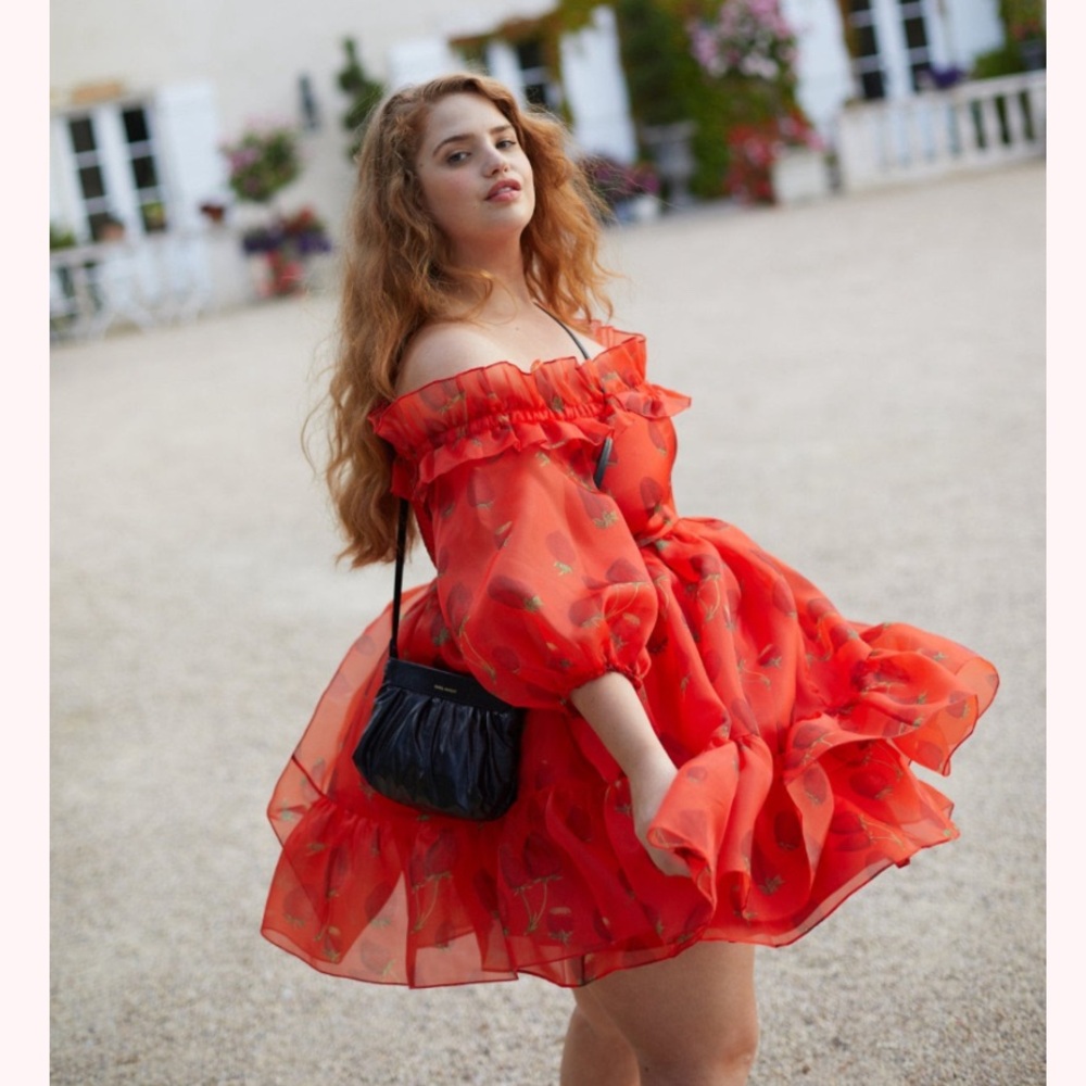 Selkie Red Floral Mini Dress